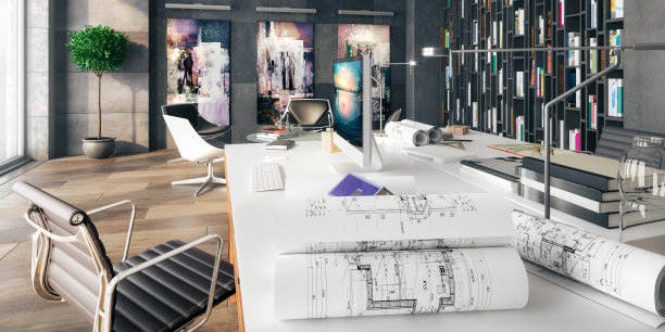 当代阁楼工作环境-全景3D可视化图片 当代阁楼工作环境-全景3D可视化图片下载