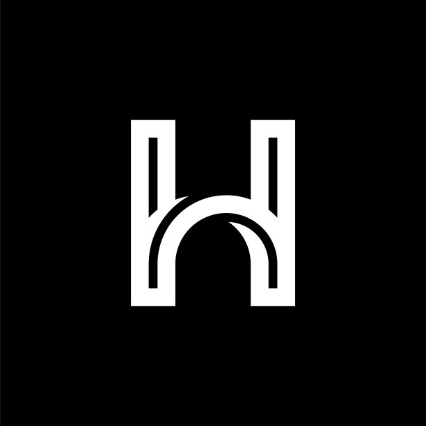 弯行字母标识字h图片 弯行字母标识字h图片下载