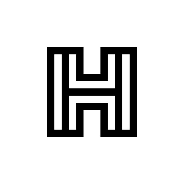 字母H实心标志图片 字母H实心标志图片下载