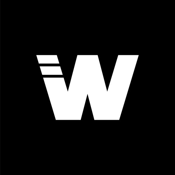 加粗的几何褪色线标志字母w图片 加粗的几何褪色线标志字母w图片下载