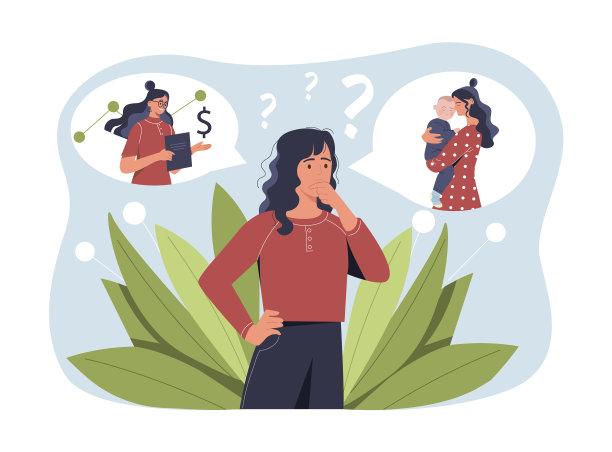 女人选择生活或工作的概念图片 女人选择生活或工作的概念图片下载