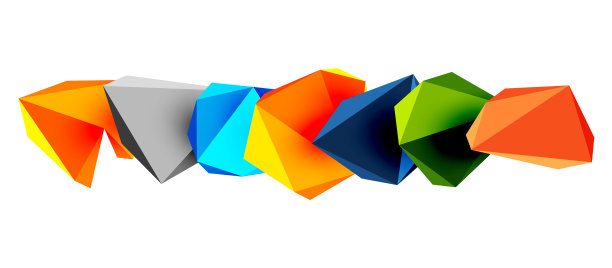 3d低多边形三角形设计元素图片 3d低多边形三角形设计元素图片下载