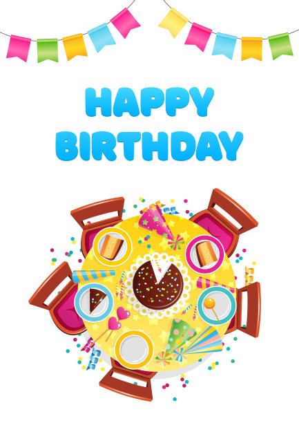 生日快乐卡片模板图片 生日快乐卡片模板图片下载