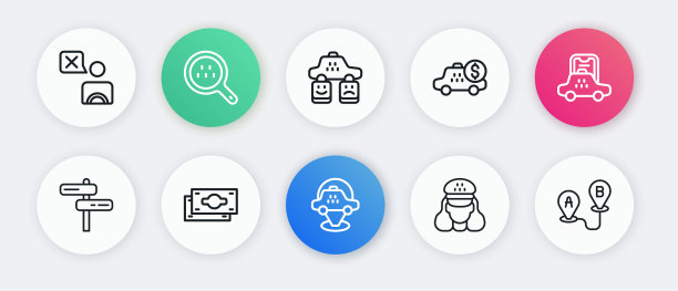 设置线路位置出租车,出租车移动应用程序,道路交通标志,司机,计价器设备,服务评级,路线位置和堆栈纸币现金图标。向量图片 设置线路位置出租车,出租车移动应用程序,道路交通标志,司机,计价器设备,服务评级,路线位置和堆栈纸币现金图标。向量图片下载