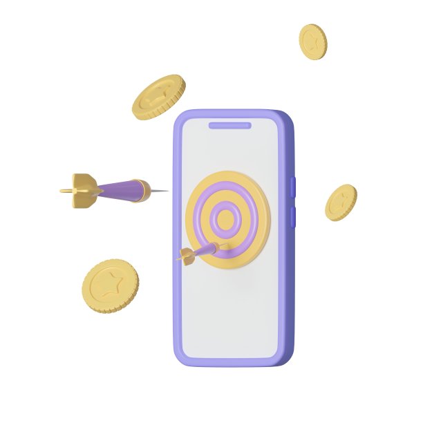 金融投资。通过手机、应用程序管理资金和储蓄账户。3d渲染图图片 金融投资。通过手机、应用程序管理资金和储蓄账户。3d渲染图图片下载