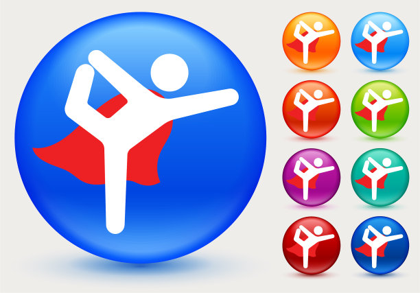 超级英雄与Cape Fitness图标图片 超级英雄与Cape Fitness图标图片下载
