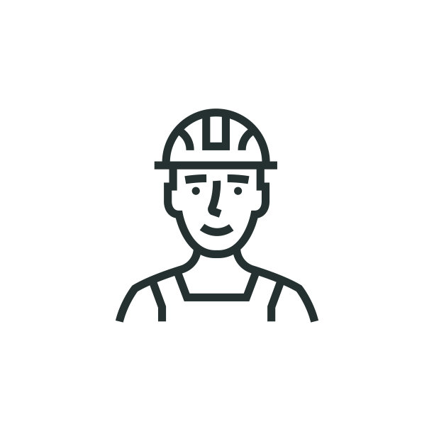 建筑工人线图标图片 建筑工人线图标图片下载