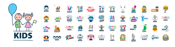 一组白色背景的标志孩子图片 一组白色背景的标志孩子图片下载