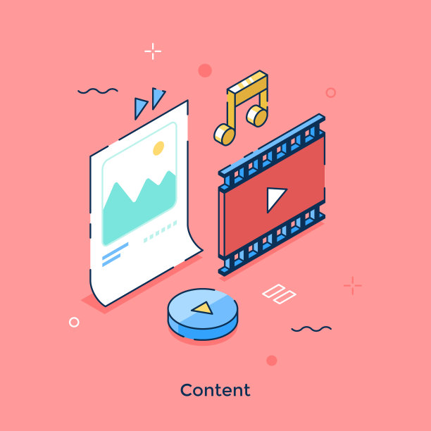 内容等距概念矢量插图。网页的视觉和音频材料,在粉红色的背景卡通组成的网页设计。创意的网站,手机,演示图片 内容等距概念矢量插图。网页的视觉和音频材料,在粉红色的背景卡通组成的网页设计。创意的网站,手机,演示图片下载