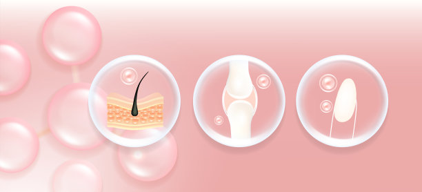 玻尿酸护肤美发美甲骨骼关节解决方案广告,粉色胶原蛋白精华滴,化妆品广告背景,矢量插画图片 玻尿酸护肤美发美甲骨骼关节解决方案广告,粉色胶原蛋白精华滴,化妆品广告背景,矢量插画图片下载