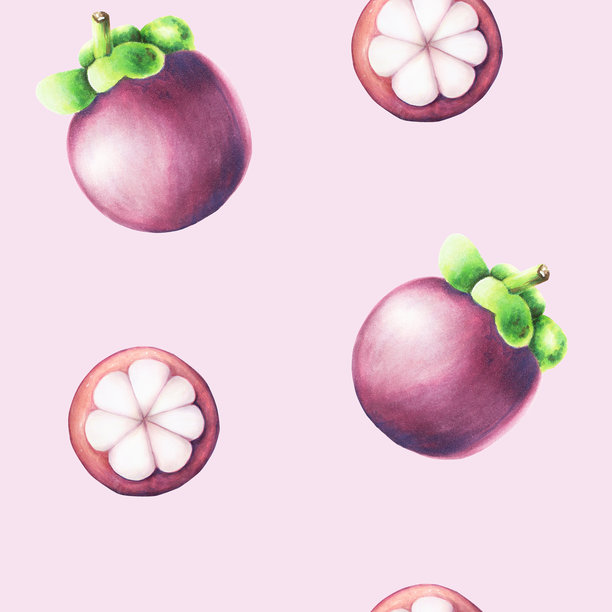 紫色山竹无缝图案。热带水彩水果插图,背景独立。适用于设计师、SPA装饰、明信片、婚礼、问候、壁纸、包装纸、剪贴簿、封面、邀请函、海报和纺织品。图片 紫色山竹无缝图案。热带水彩水果插图,背景独立。适用于设计师、SPA装饰、明信片、婚礼、问候、壁纸、包装纸、剪贴簿、封面、邀请函、海报和纺织品。图片下载