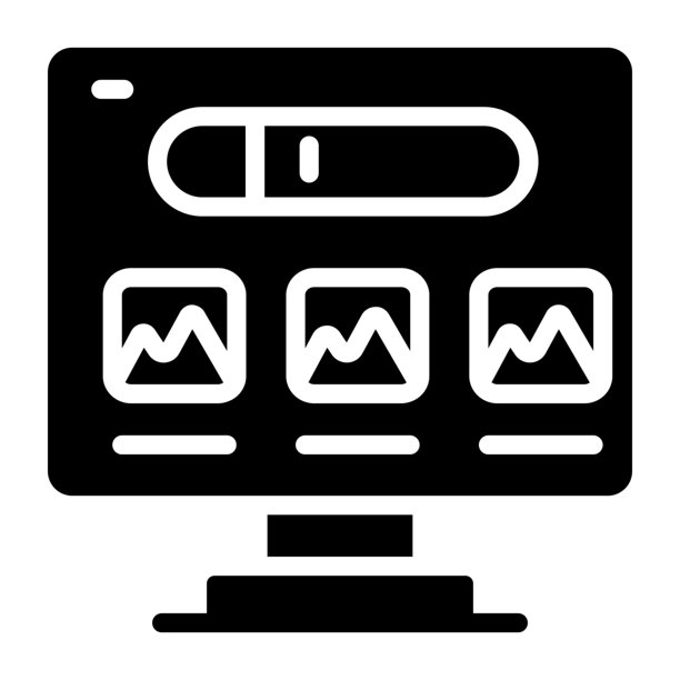 独特的在线景观设计图标图片下载