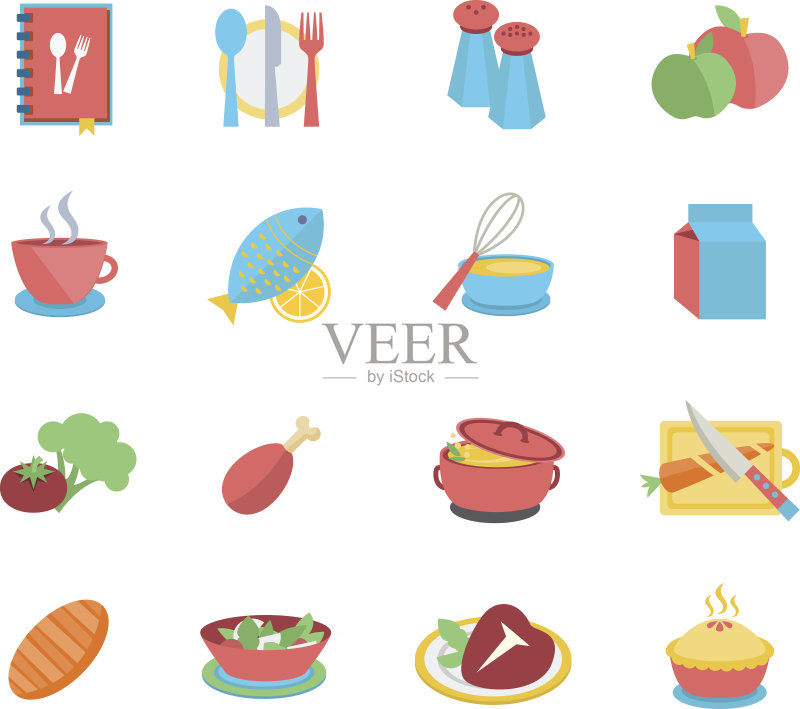 食物图标矢量插画图标素材
