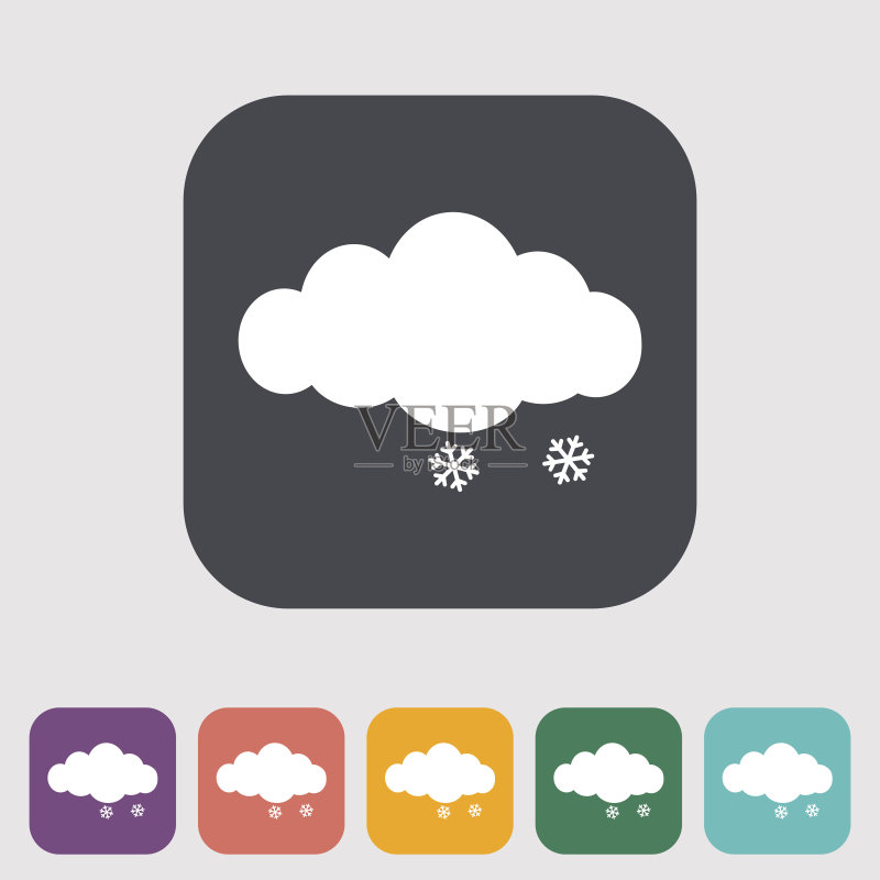 雪花图标图标素材