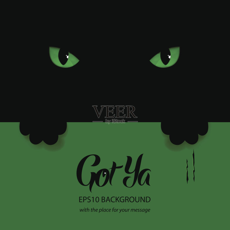 绿色的眼睛横幅正版模板素材