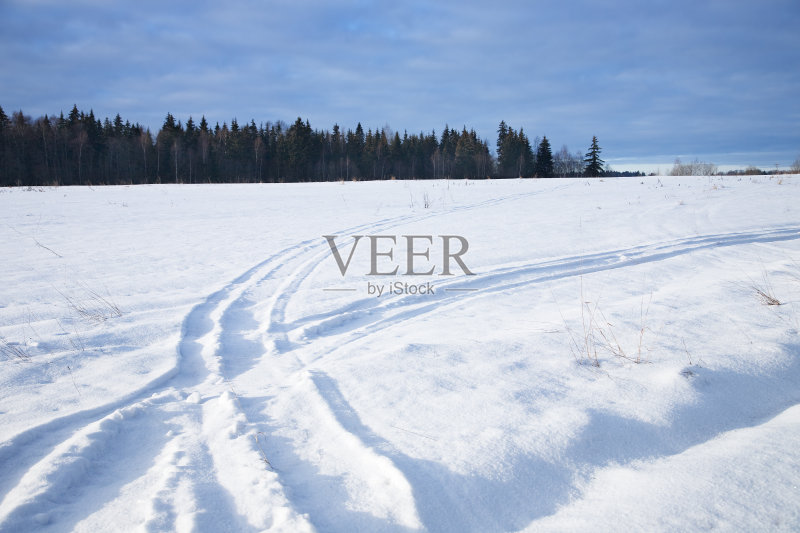 冬天的路1正版图片素材