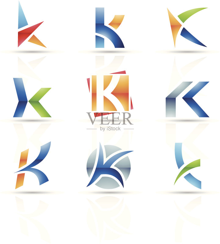 K字母抽象图标图标素材