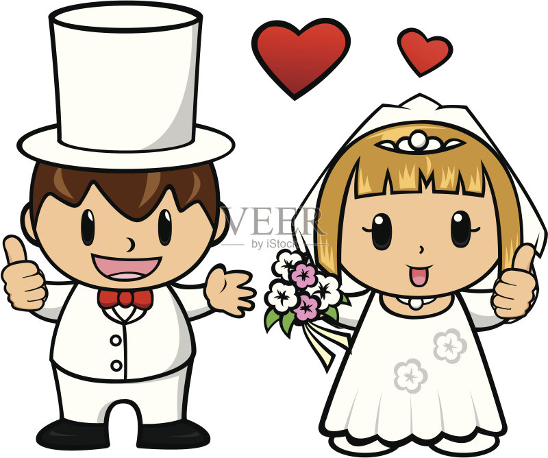 新郎新娘婚礼正版元素素材