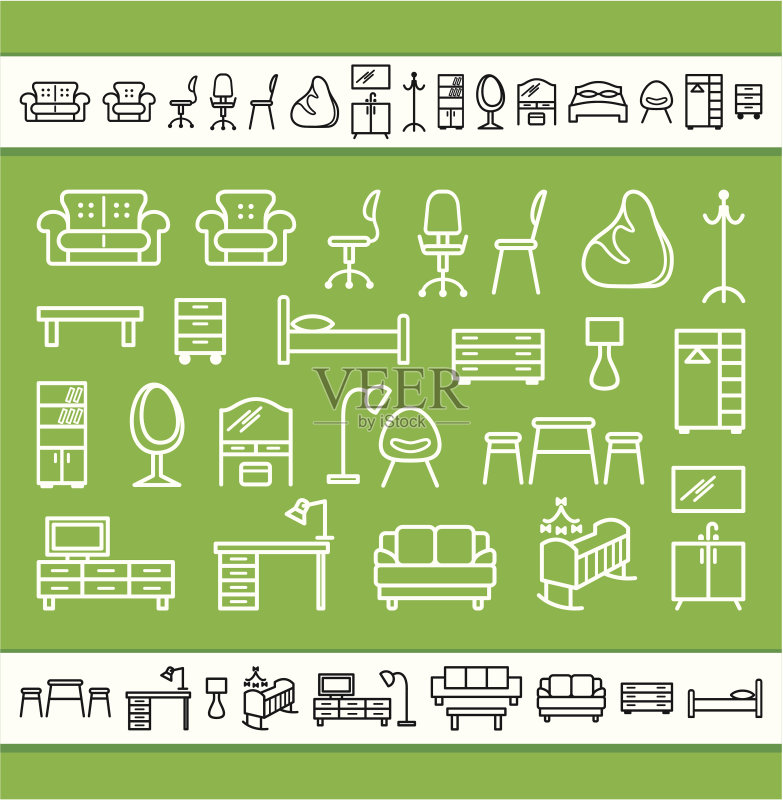 家具图标集图标素材