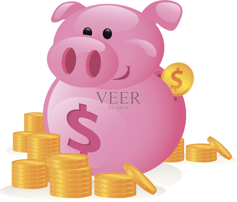 扑满卡通正版插画素材