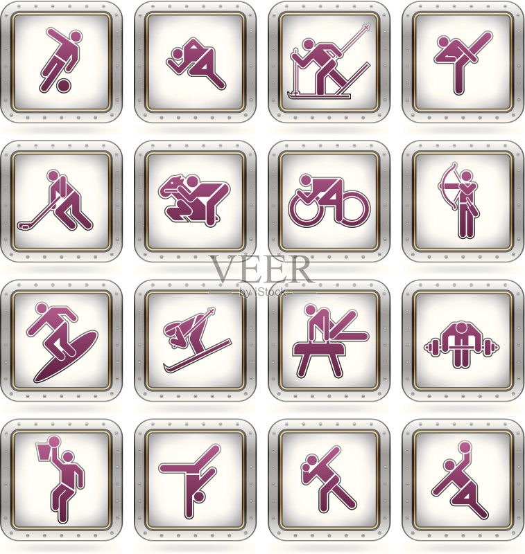 运动人物图标素材