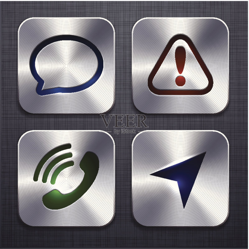 现代方形APP图标图标素材