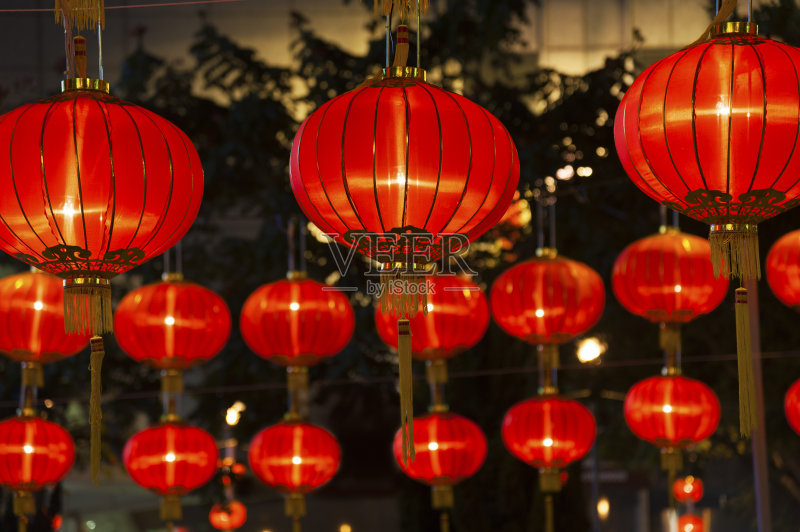 红色的灯笼正版图片素材