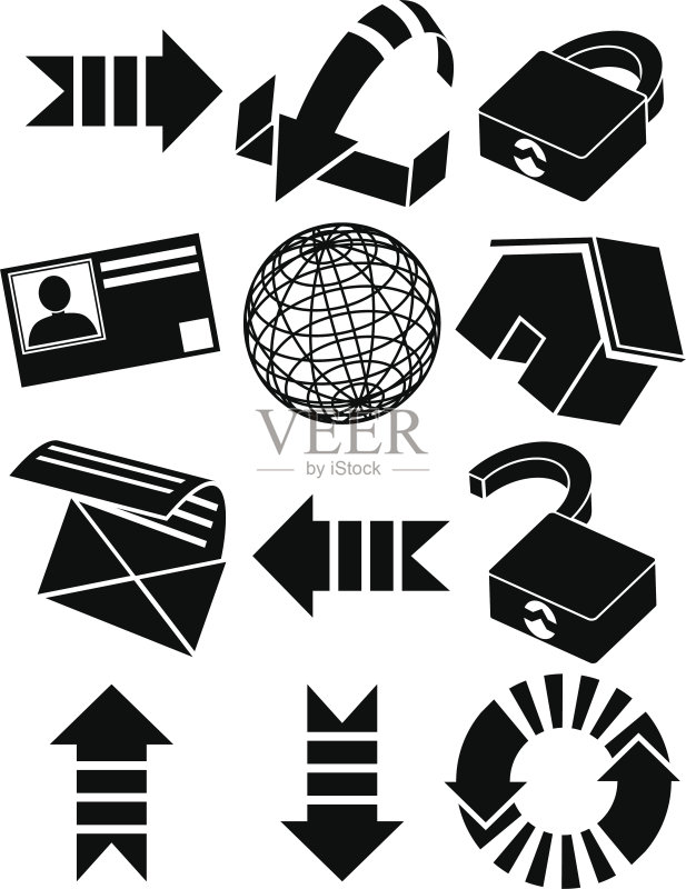 浏览器安全图标图标素材