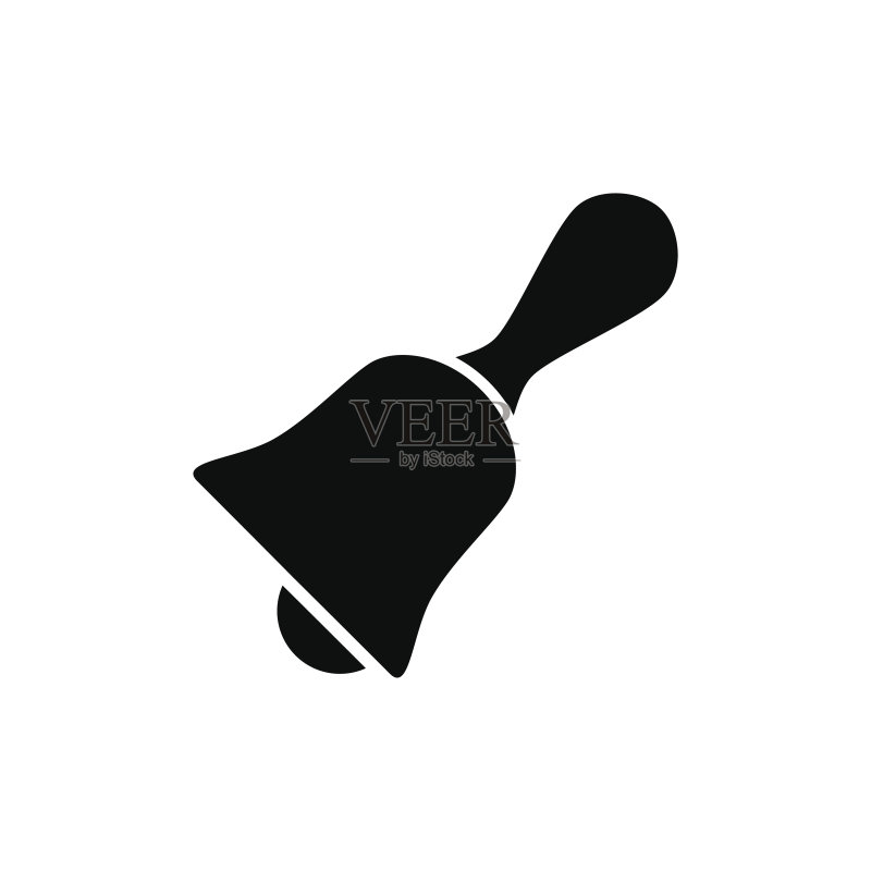 学校铃铛图标矢量插画图标素材
