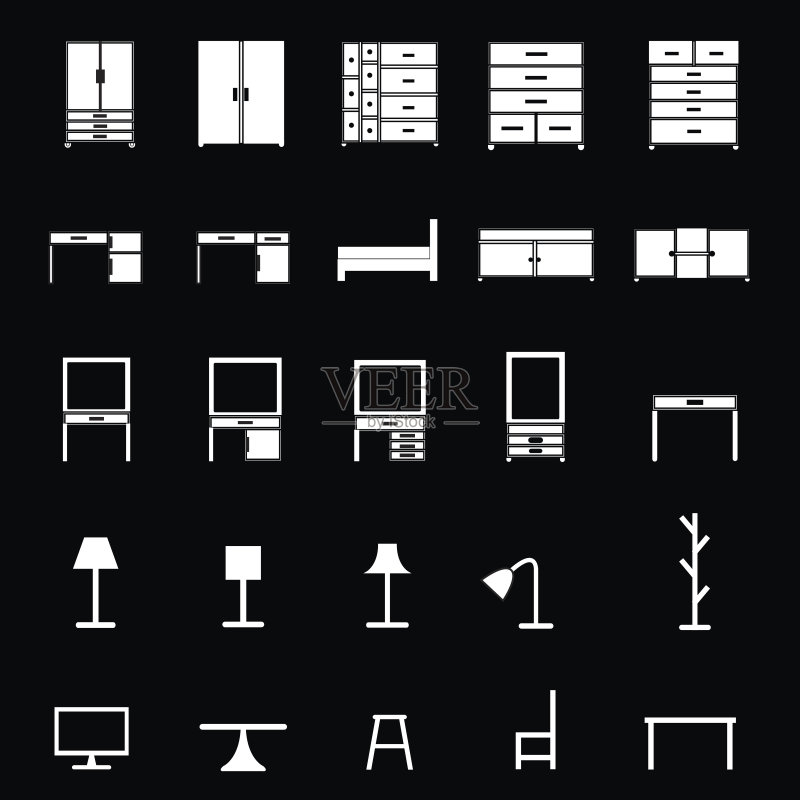 家具图标合集图标素材