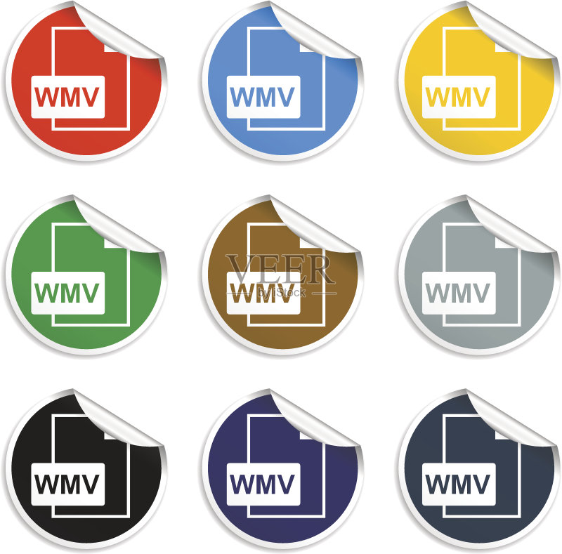 WMV文件图标图标素材