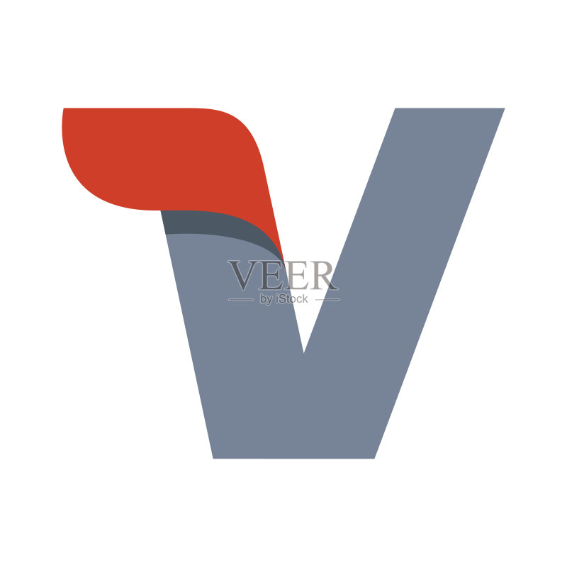 字母V图标设计模板图标素材