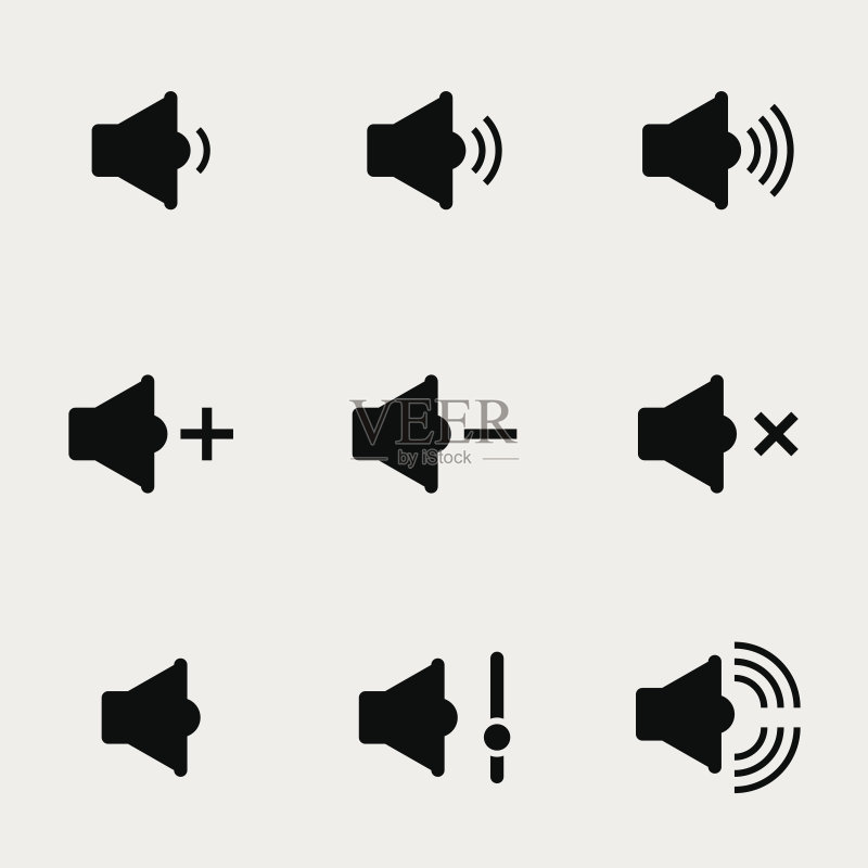 声音与扬声器图标图标素材