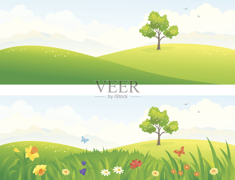 青山正版插画素材