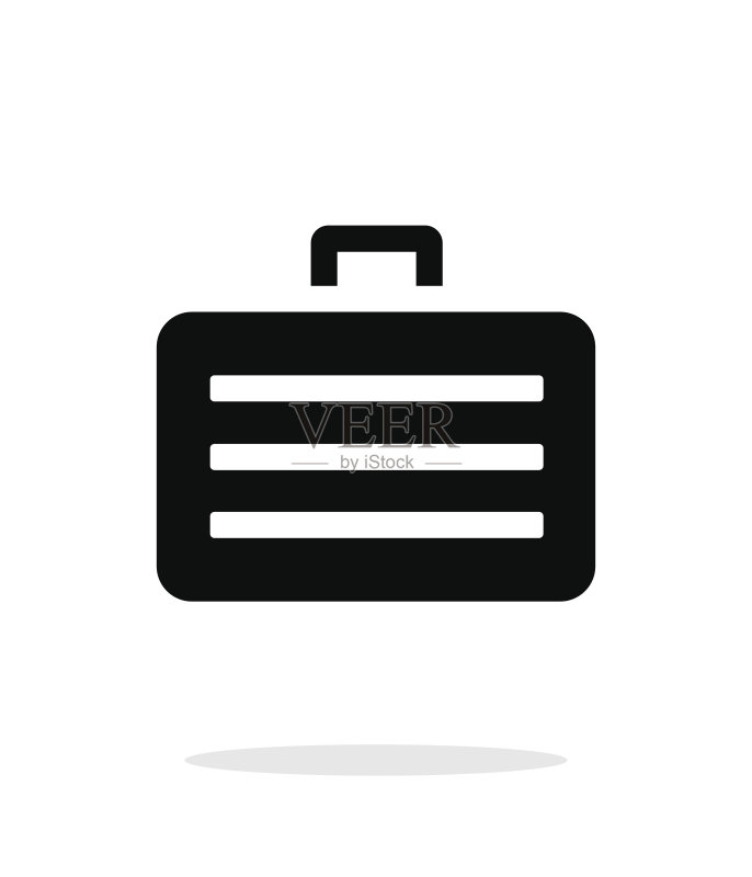 白色背景上的装甲外壳简易图标图标素材