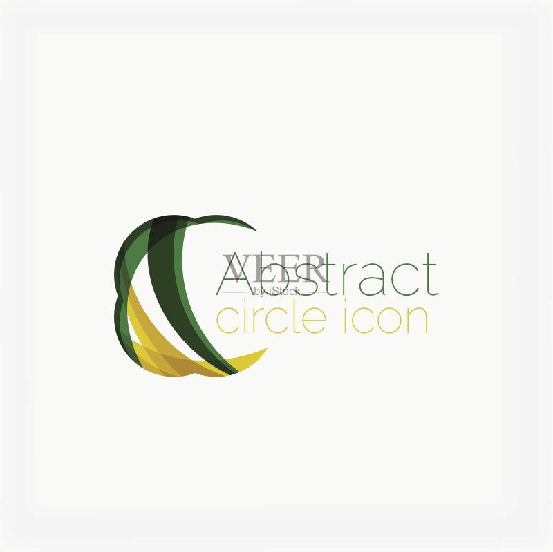 简洁优雅圆形抽象几何通用图标图标素材