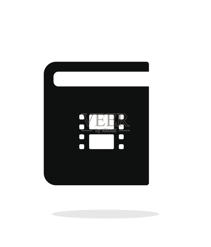 视频书简易图标图标素材