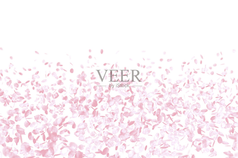 春天粉红花背景正版图片素材