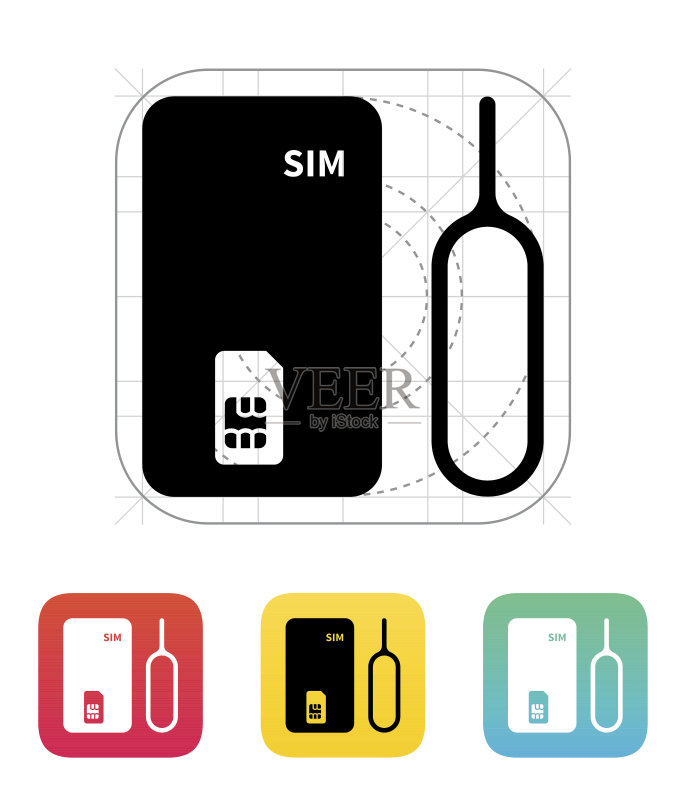 标准SIM卡图标图标素材
