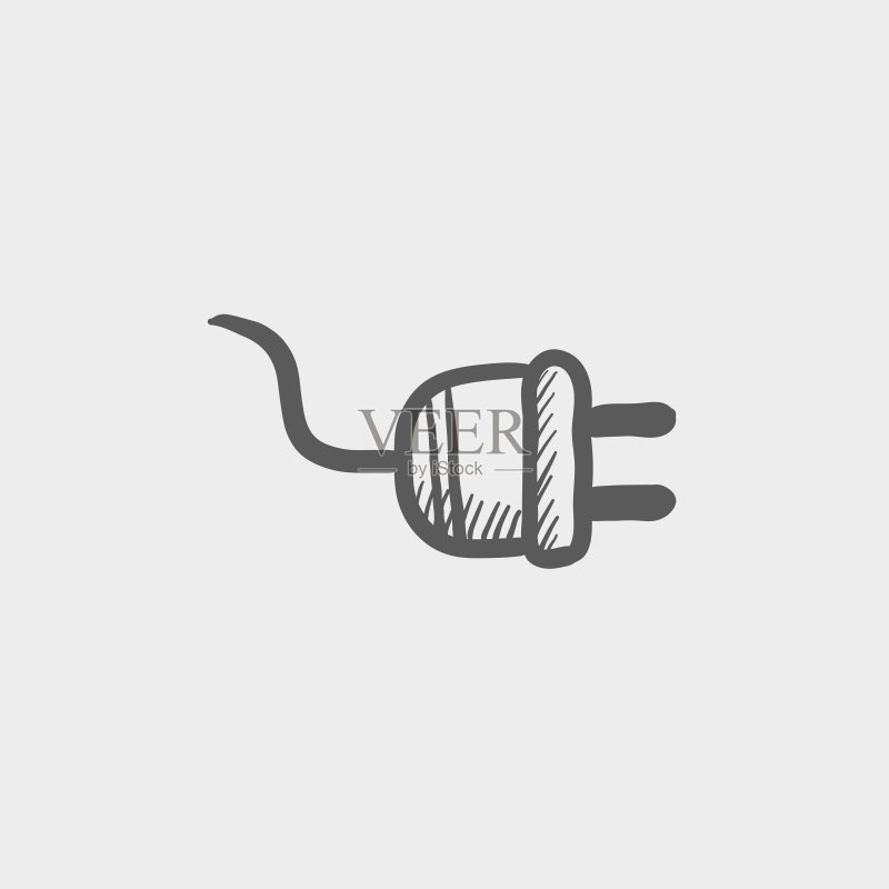 插头素描图标图标素材