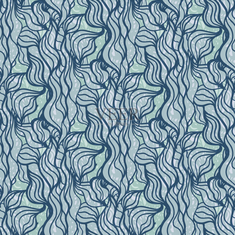 抽象无缝模式正版插画素材