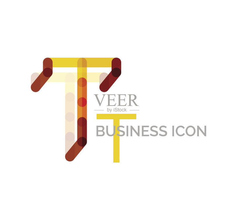 简约T字体或字母图标设计图标素材