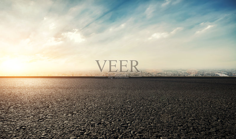 赛道日落正版图片素材