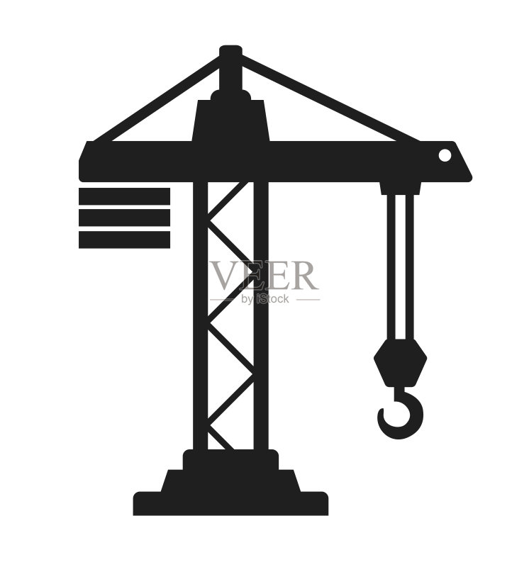 起重机建筑图标图标素材