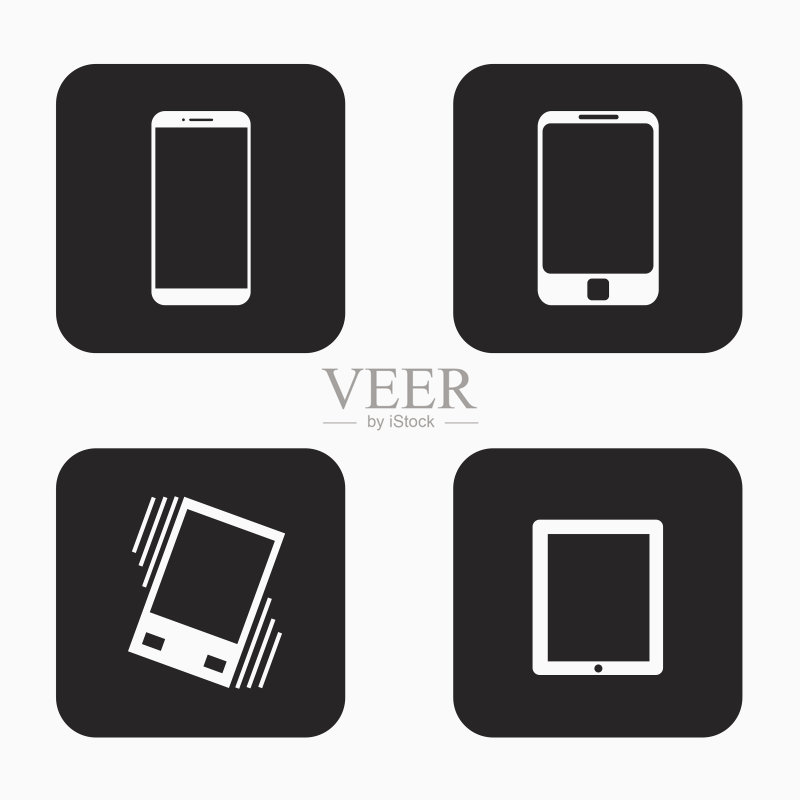 矢量现代小工具图标集图标素材