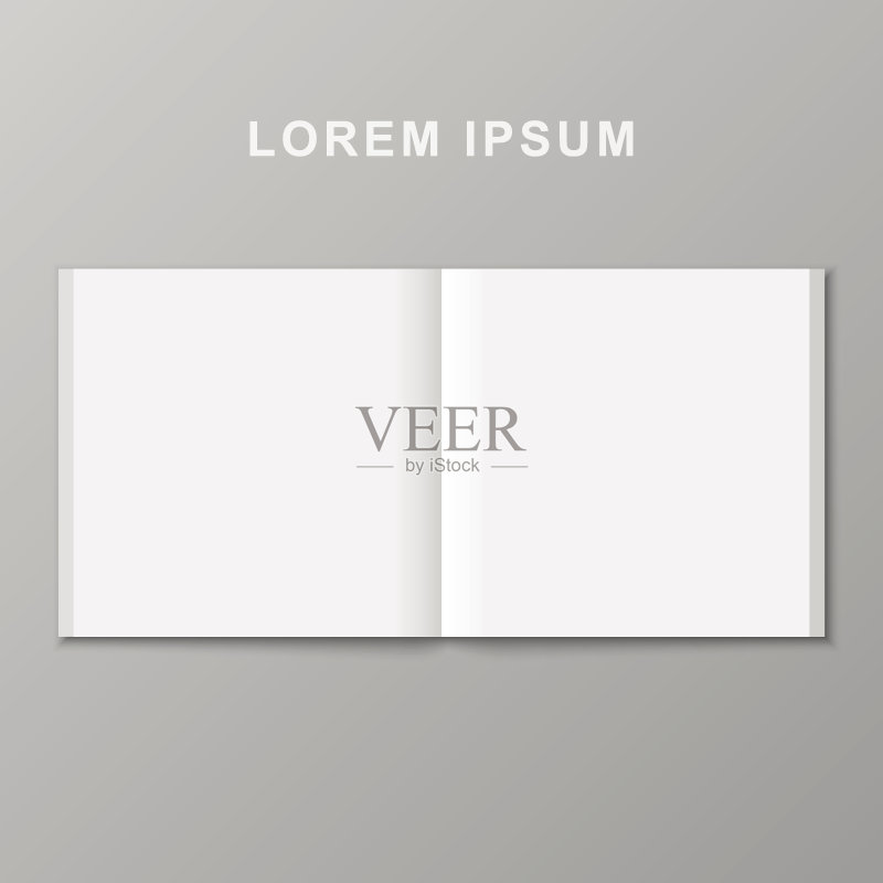 打开书模板。正版模板素材