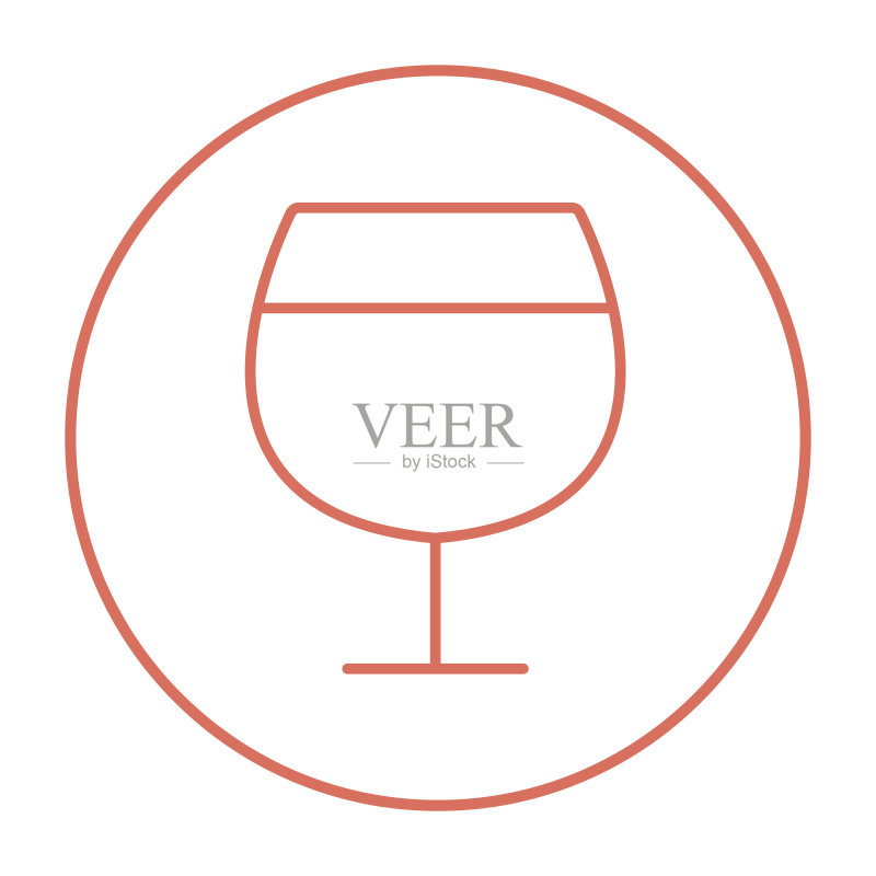 酒杯线条图标图标素材