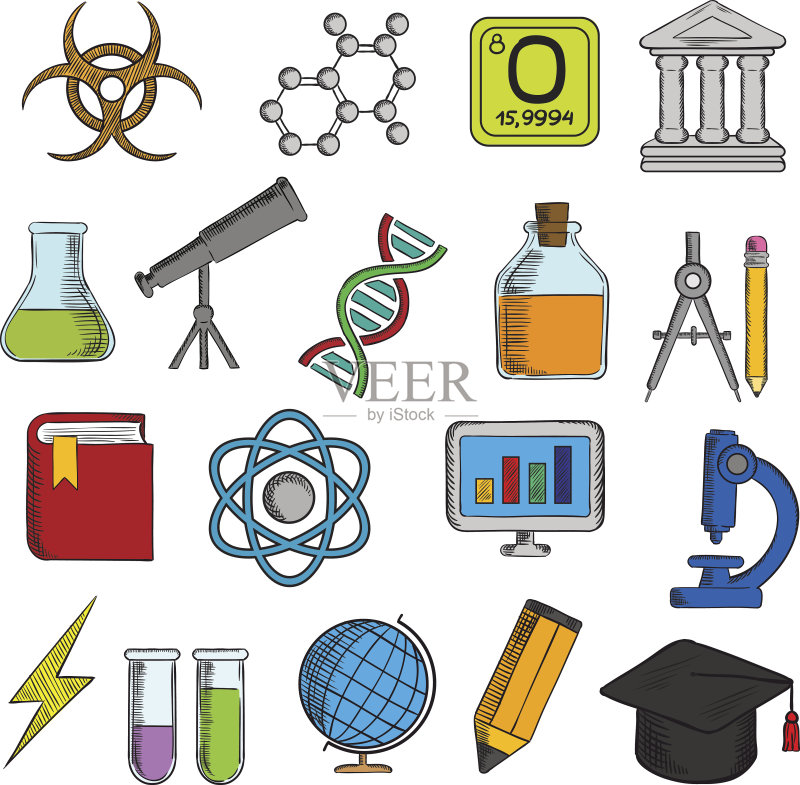 科学与教育图标合集图标素材