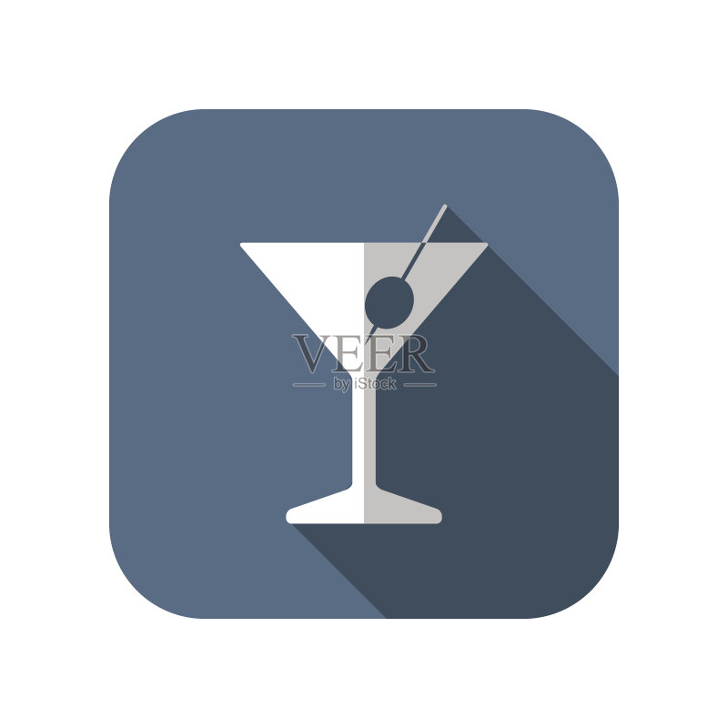 马提尼酒杯图标图标素材