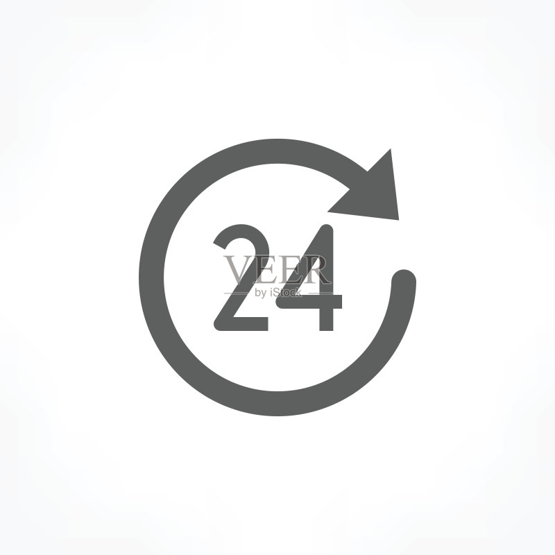 24小时图标图标素材
